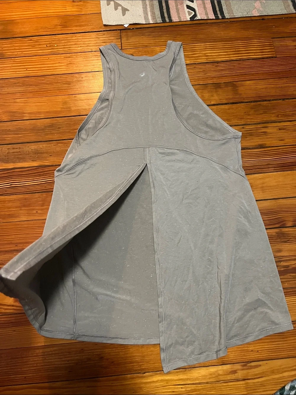 LULULEMON split back tank top workout yoga open back size M 8